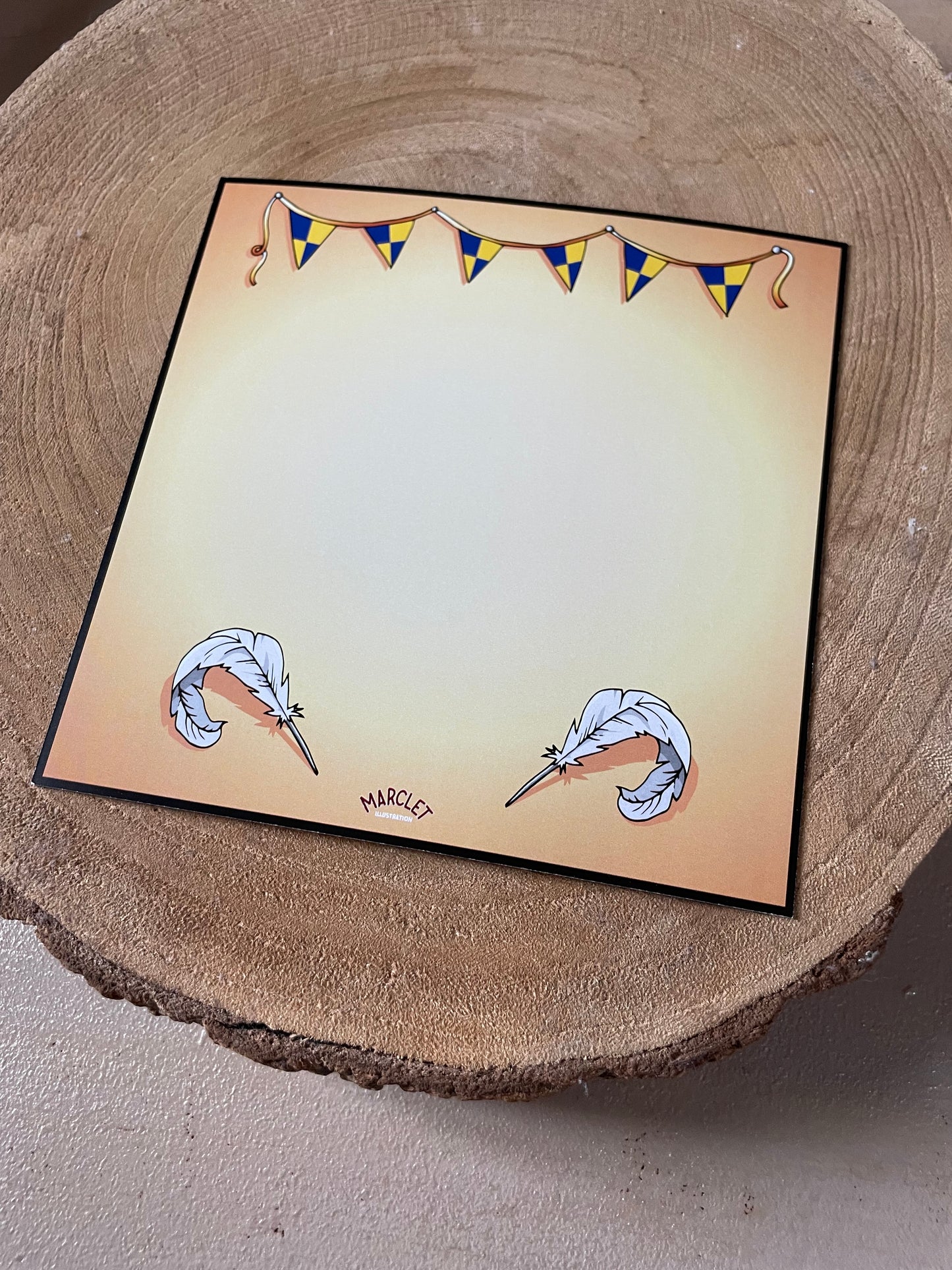 Carte/illustration "dans la bibliothèque"