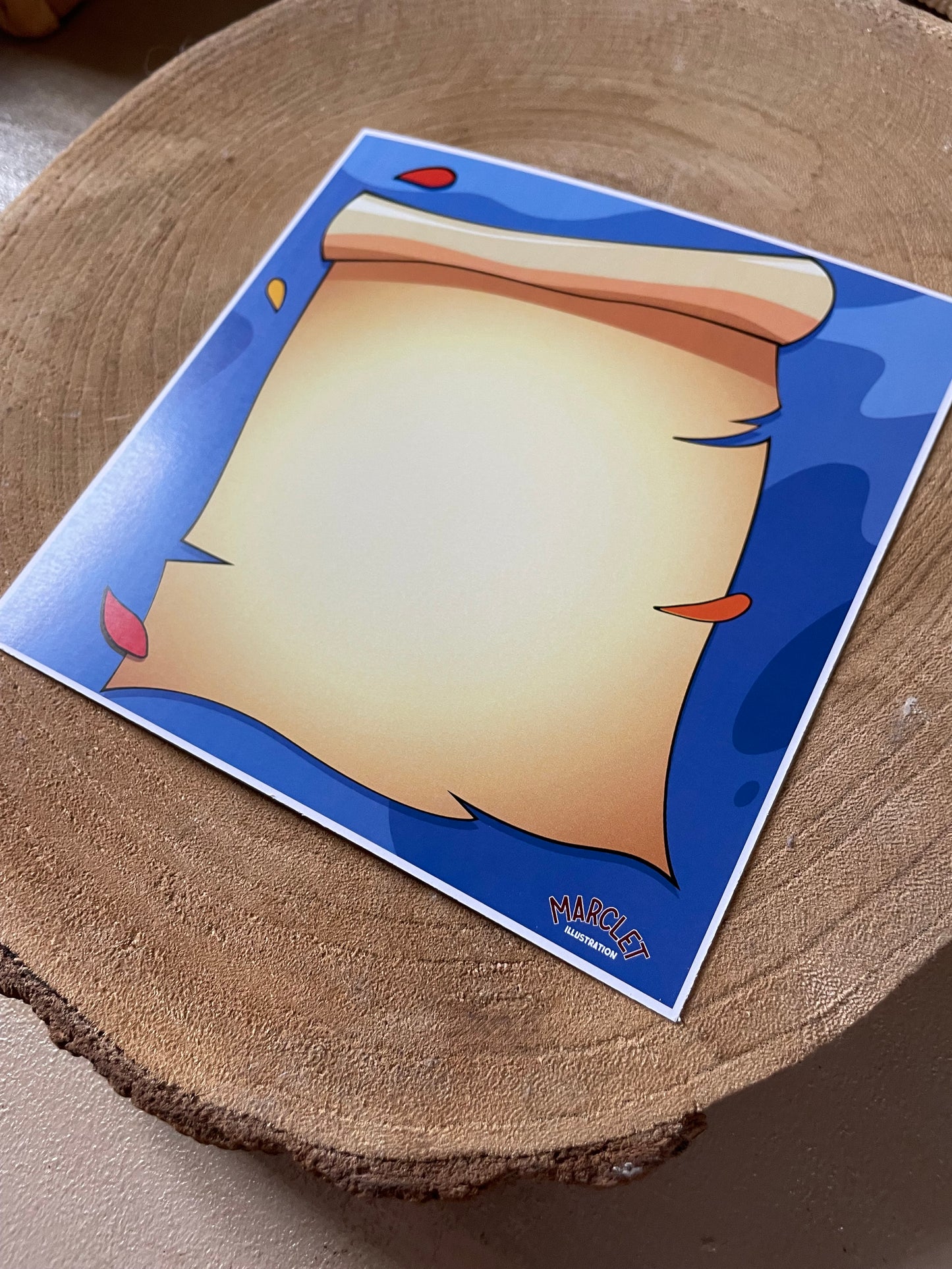 Carte/illustration "la source sacrée"