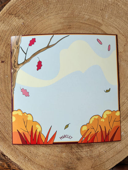 Carte/illustrations "forêt enchantée"