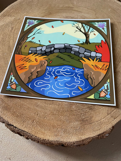 Carte/illustration "la source sacrée"