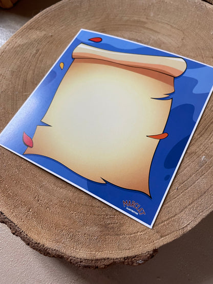 Carte/illustration "la source sacrée"