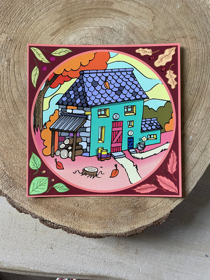 Carte/illustration "la maison du bout du monde"