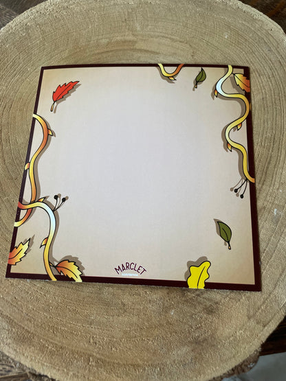 Carte/illustration "lenteur automnale"